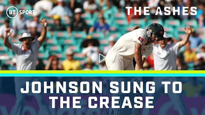 Mitchell Johnson is sung to the crease by the Barmy Army has cops a Golden Duck ? The Ashes, 2010/11